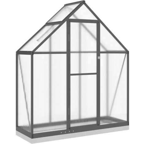 Serre avec cadre de base anthracite 169x58x202 cm aluminium CFW500554