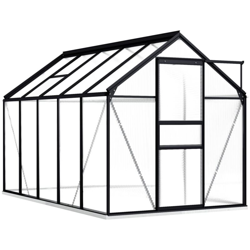 Serre avec Cadre de Base - Anthracite Aluminium - Surface 5,89 m2