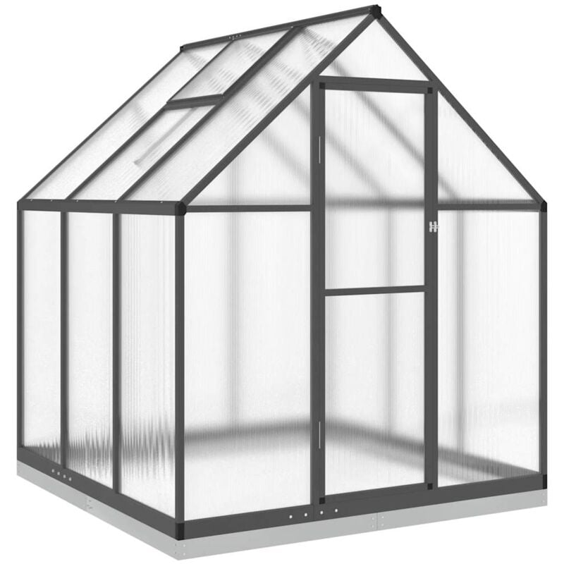 Vidaxl - Serre avec cadre de base anthracite 169x169x202 cm aluminium