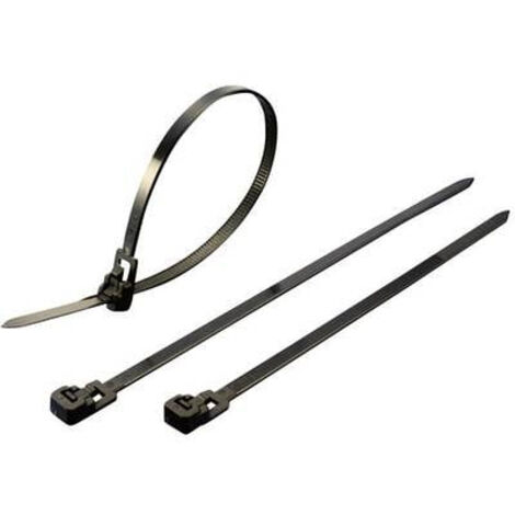 SERRE-CÂBLE 125 MM X 7.60 MM NOIR TRU COMPONENTS TC-HVCR125BK203 1592809 CRANTAGE INTÉRIEUR 100 PC(S)