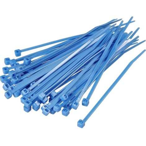 Serre-câble 203 mm x 3.60 mm bleu TRU COMPONENTS TC-CV200A203 1592805 crantage intérieur 100 pc(s)