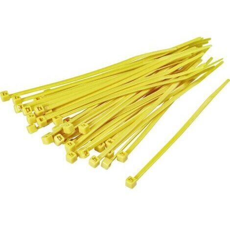 Serre-câble 203 mm x 4.60 mm jaune TRU COMPONENTS TC-CV100203BL 1593692 crantage intérieur 100 pc(s)