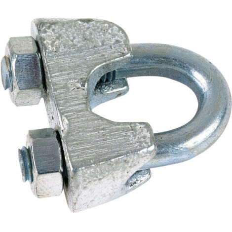 Serre-cable à étrier  etrier acier zingué 6,5 10