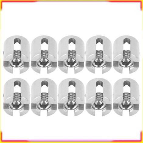 Serre-câble croisé en acier inoxydable   - Fixation M12 5 mm - Lot de 10