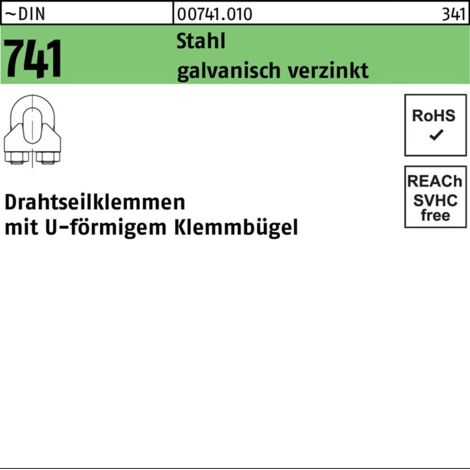 Serre-câble DIN 741 U-förmig