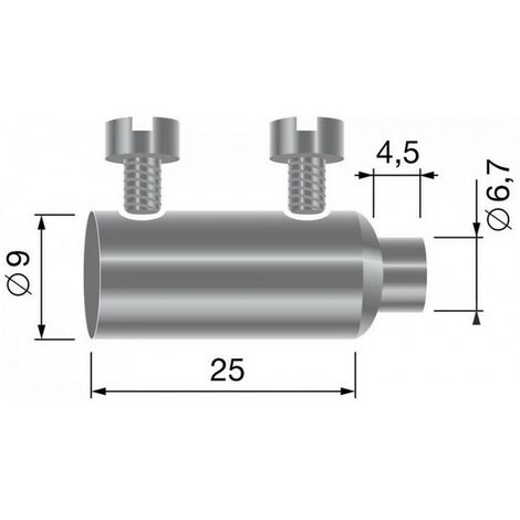 Serre-câble double pour câbles jusqu'à 3mm – Fixation sécurisée – Compatible tondeuses et motobineuses – Usage professionnel