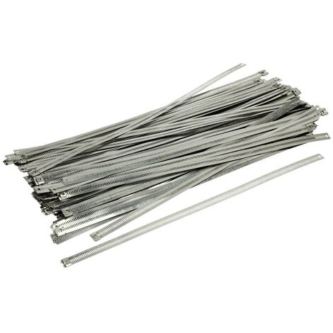 Serre-câble en inox 12 x 450 mm cranté résistant aux UV