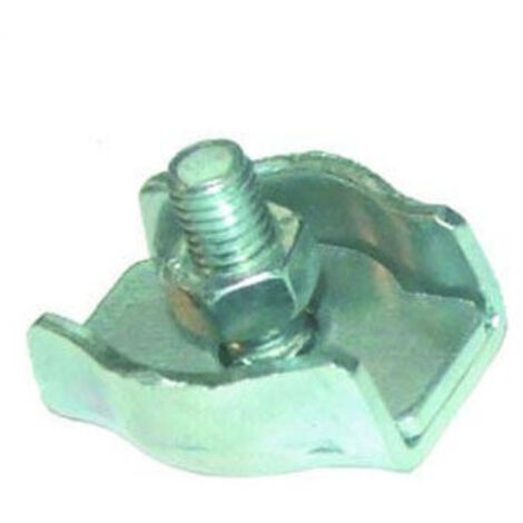 Serre-câble plat à 1 boulon - Ø mm: 3