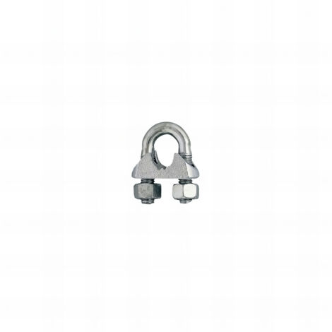 Serre Cable Plat Double Inox A4 D6 mm