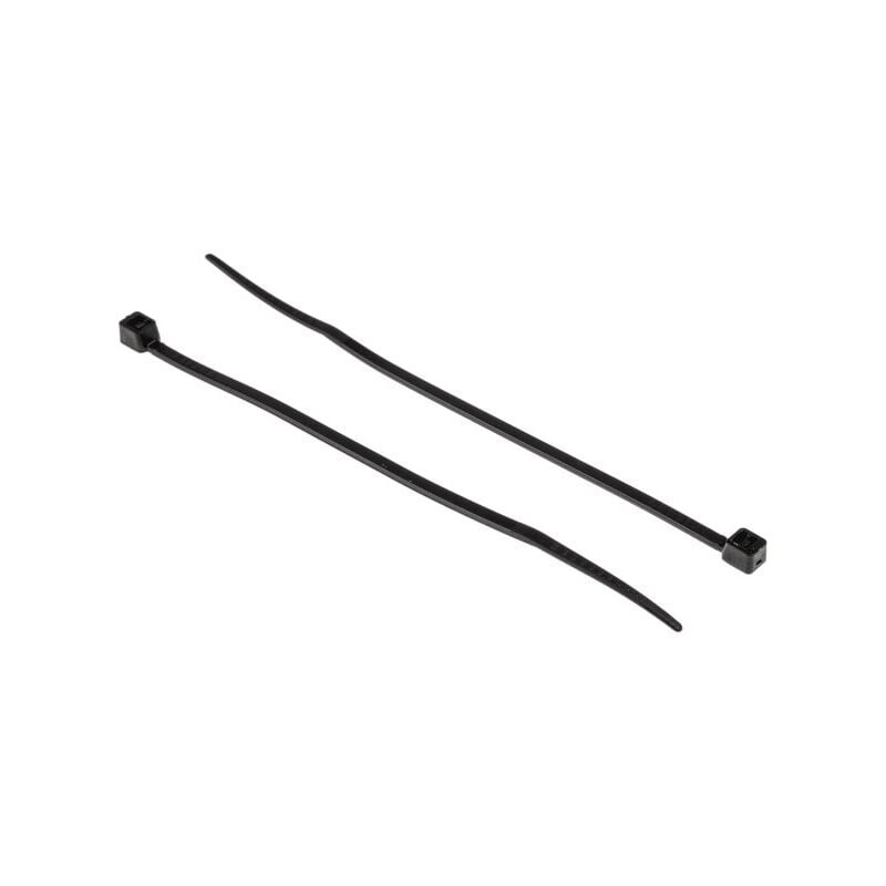 Rs Pro - Serre-câble 300mm x 4,8 mm Noir en Nylon 66, x 250 ( Prix pour Sachet de 250 )