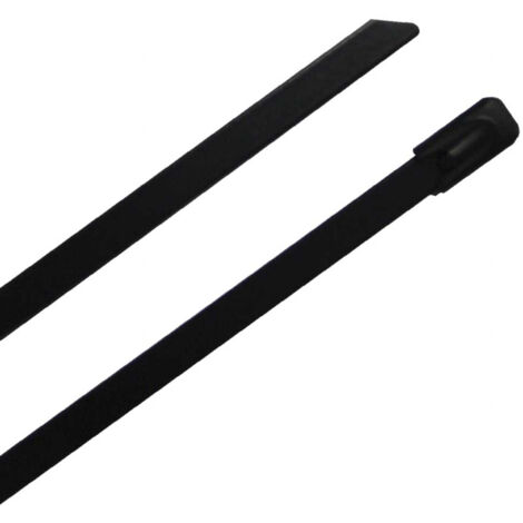 Serre-câble RS PRO Noir en Acier Inoxydable 316, 680mm x 7,9 mm