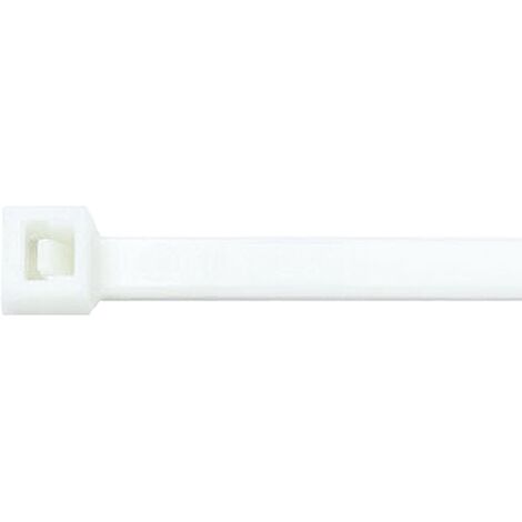 Serre-câble Thomas & Betts Ty-Fast 140mm x 3,5 mm Blanc en Nylon 66 ( Prix pour Sachet de 100 )