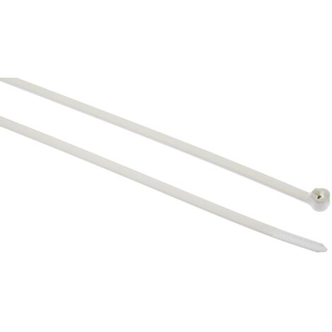 Serre-câble Thomas & Betts Ty-Rap 360.68mm x 4,6736 mm Blanc en Nylon 66 ( Prix pour Sachet de 100 )