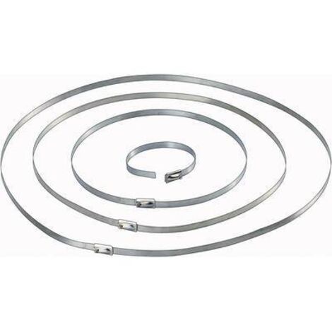 SERRE-CÂBLES 201 MM X 4.60 MM ARGENT TRU COMPONENTS 1570838 SANS CRANTAGE 10 PC(S)