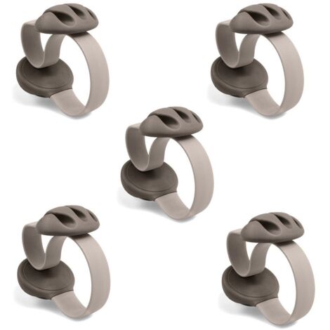 Serre-cables, 5 pièces Support de cable Non-adhésif Support de fil Supports de cable pour le bureau et la maison Passe-cables, gris Support de cable de souris-Fei Yu