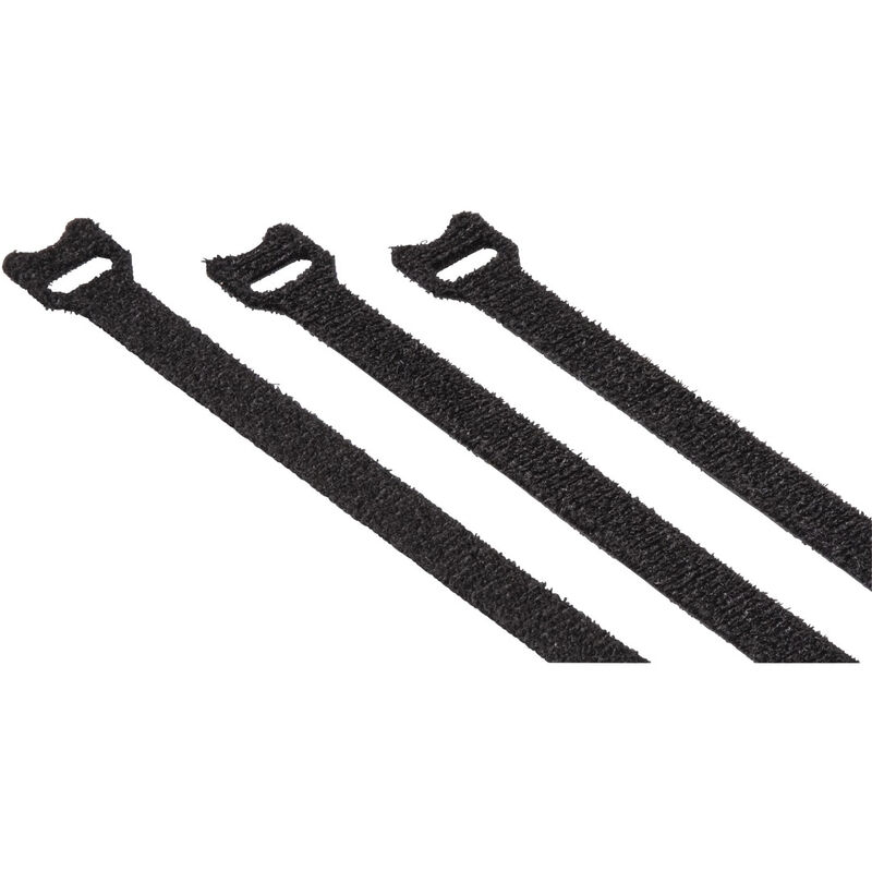 Serre-câbles auto-agrippant, réutilisable, 10 x 125 mm, noir, 20 p. Hama