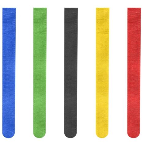 SERRE-CÂBLES AUTOAGRIPPANT, RÉUTILISABLE, 16 X 215 MM, COLORÉ, 5 P. HAMA