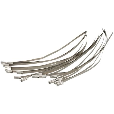 50 serre-câbles autobloquants acier L. 300 mm - 404155 - Fixman