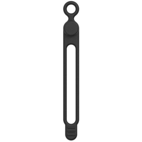 Serre-câbles en silicone noir 106 mm 1 serre-câbles élastique flexible et réutilisable pour la gestion et la fixation des câbles