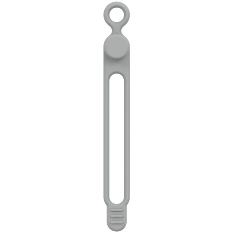Serre-câbles en silicone gris 106 mm 1 serre-câbles élastique flexible et réutilisable pour la gestion et la fixation des câbles