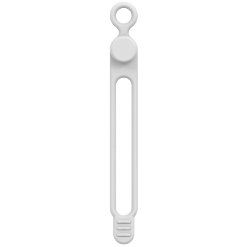 Serre-câbles en silicone blanc 106 mm 1 organiseur de câbles de données serre-câbles élastique flexible réutilisable multi-usages gestion des câbles