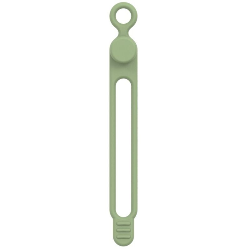 Serre-câbles en silicone vert matcha 106 mm 1 organiseur de câbles de données attache-câble élastique flexible réutilisable gestion des câbles