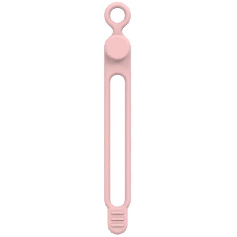 Serre-câbles en silicone rose 106 mm 1 serre-câbles élastique flexible et réutilisable pour la gestion et la fixation des câbles