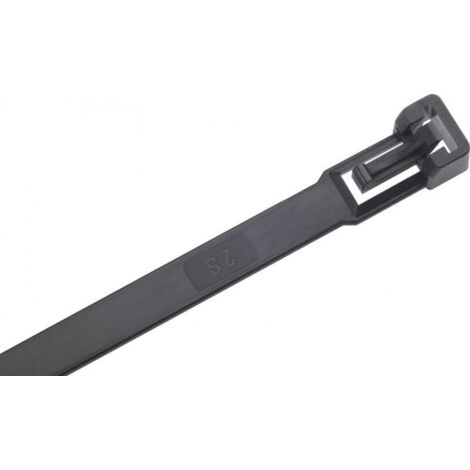 Serre-câbles nylon noir280x75mm a100 pièces détachable SapiSelco