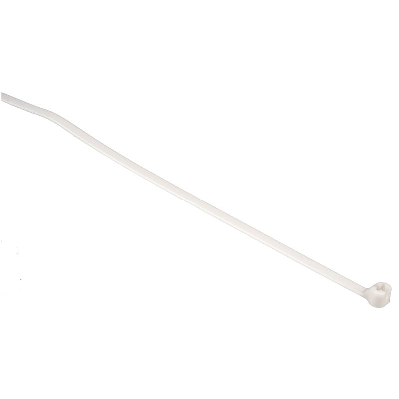 ABB - Serre-câble Thomas & Betts Ty-Rap 140mm x 3,6 mm Blanc en Nylon 66 ( Prix pour Sachet de 100 )