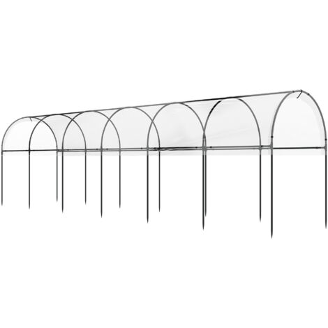 Serre de jardin à tomates acier thermolaqué vert PVC transparent