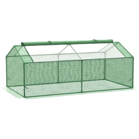 Serre de jardin aluminium verte 180x90x70cm avec fenêtre, pour tomates et légumes, châssis froid, abri de culture