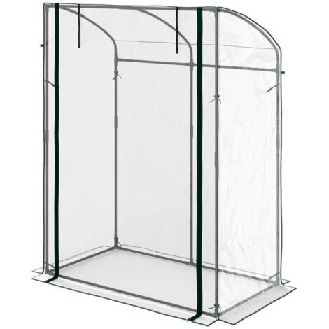 Serre de jardin durable pour hiver, toit en dôme, 128 × 70 × 170 cm