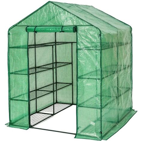 Serre de Jardin en Bàche Souple 143 x 143 x 195 cm. Fabriquée en polyéthylène