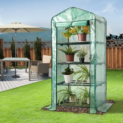 Serre de Jardin en Bàche Souple 158 x 49 x 69 cm. Fabriquée en polyéthylène