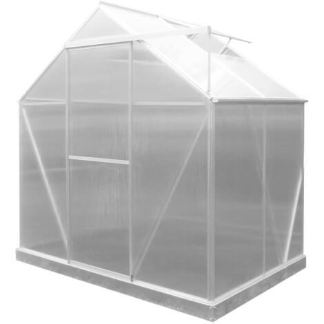 Serre de Jardin en Polycarbonate/Aluminium Gardiun Lunada - 2,46 m² 125x193x190 cm avec Base 2 Modules