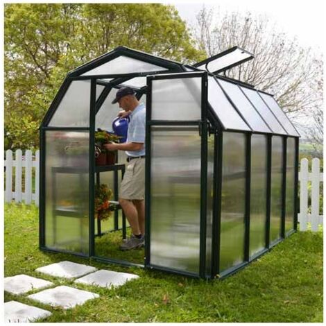 Serre de jardin en polycarbonate Rion Eco Grow 5,36 m², Ancrage au sol Non