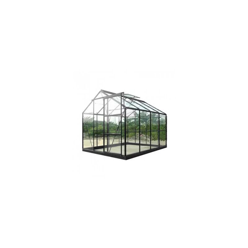 Serre de jardin en verre trempé sekurit 4 mm + Base - 7,6 m²