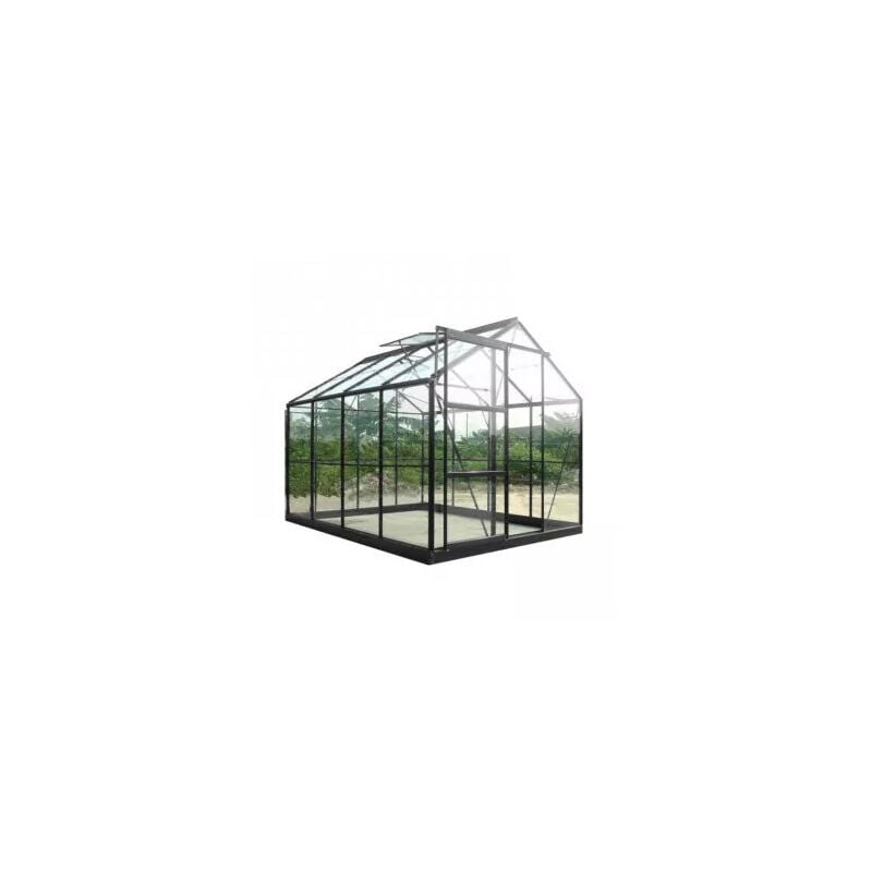 Serre de jardin en verre trempé sekurit 4 mm + Base - 8,9 m²