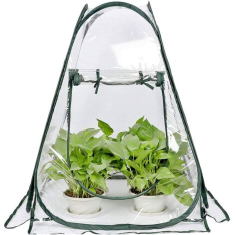 Serre de jardin pliable, mini-serre pour plantes et fleurs, abri de jardin pour plantes, serre en PVC pour le jardin, protection contre le froid et le gel.