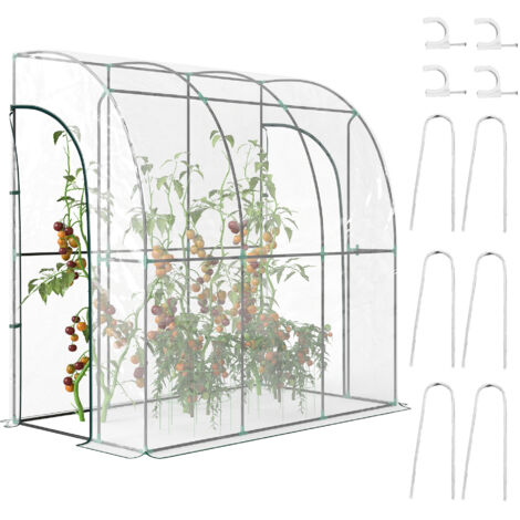 Serre de jardin PVC Transparent 214x118x212 cm