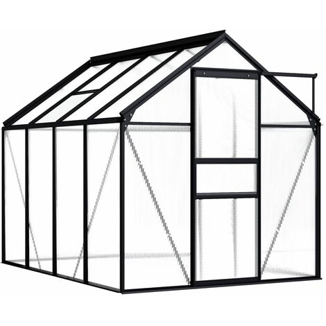 Serre de Jardin | Serre De Jardinage Anthracite Aluminium 4,75 m² 70241 - Anthracite