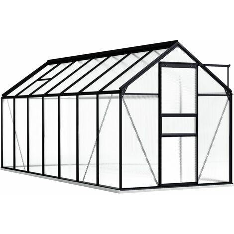 Serre de Jardin | Serre De Jardinage avec cadre de base Anthracite Aluminium 8,17 m² 15791 - Anthracite