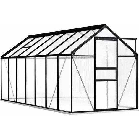 Serre de jardin Solide 430 X 190 X 202 cm. Volume de 14 m³ Qualité et Robustesse