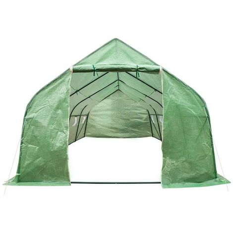 Serre de Jardin Tunnel en Bàche Souple 600 x 300 x 205 cm. Fabriquée en polyéthylène