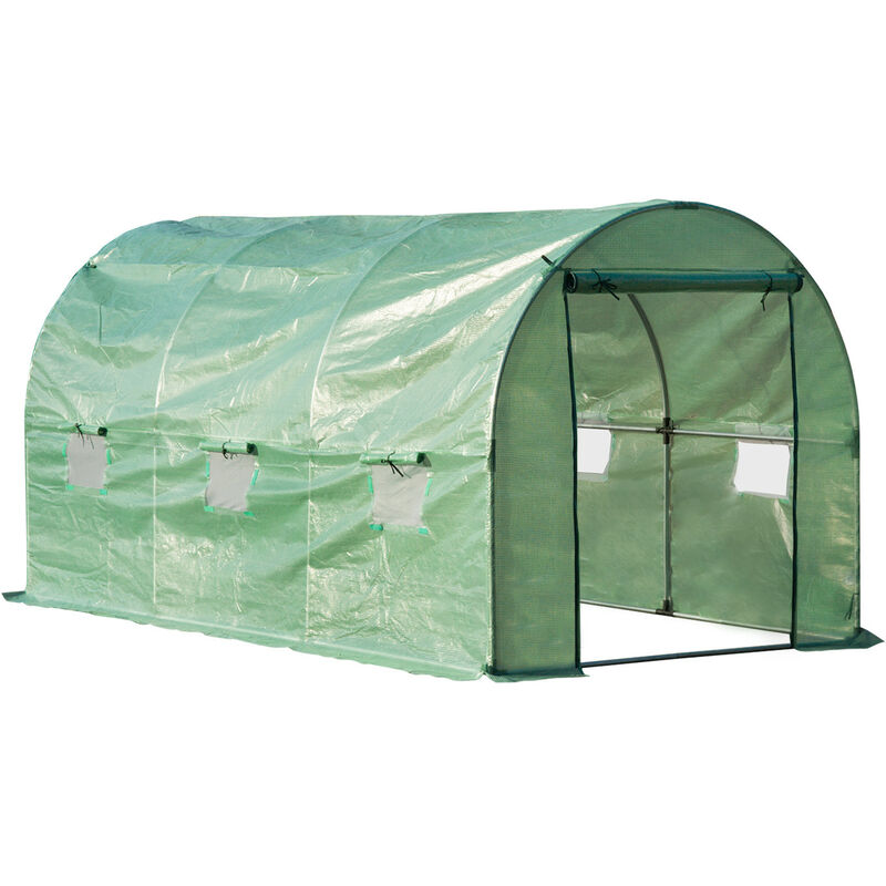 MH - Serre de jardin tunnel fred verte
