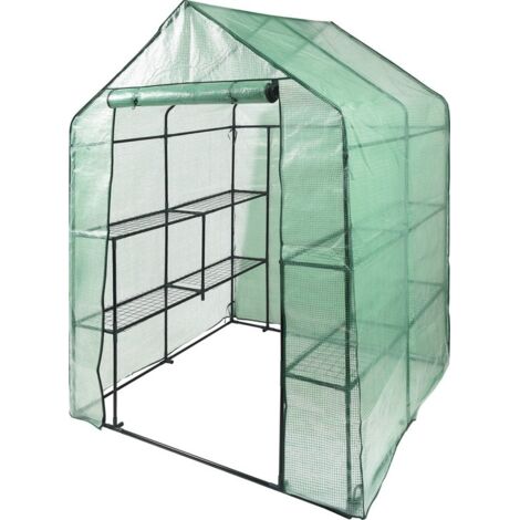 Serre en aluminium 143 x 143 x 195 cm - W-90031