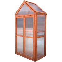 Serre en bois et polycarbonate Gardiun Wooden IV 70x41x132 cm