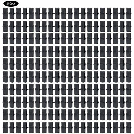 Serre Fixation Clip 200 Pcs Clip de serre PP Serre Film Clip De Fixation Pince Serre Accessoires pour Filet en Plastique Film (1 x 0.4 po)