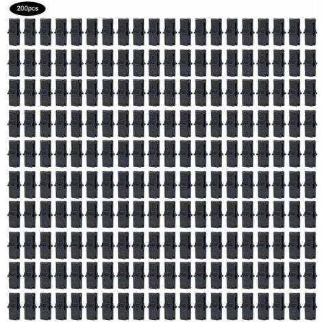 Serre Fixation Clip 200 Pcs Clip de serre PP Serre Film Clip De Fixation Pince Serre Accessoires pour Filet en Plastique Film (1 x 0.4 po)