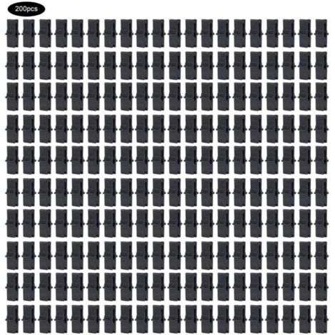 Serre Fixation Clip 200 Pcs Clip de serre PP Serre Film Clip De Fixation Pince Serre Accessoires pour Filet en Plastique Film (1 x 0.4 po)
